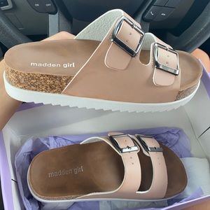 NWT Madden Girl Pink Birkenstock’s